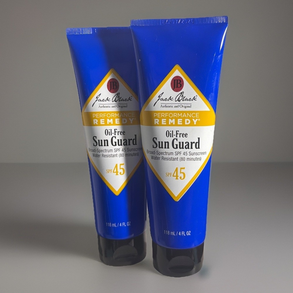 LOT 2 - Jack Black Performance Remedy Oil-Free Sun Guard SPF 45 Sunscreen 4 Oz